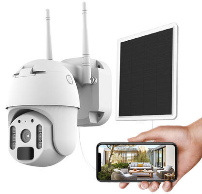 2021 Solar-des IP-Kamera-Samen-PTZ eingebaute Sicherheits-wasserdichter Radio Hauben-Überwachungskamera Wifi-Sirenen-HD 1080P PIR Battery im Freien